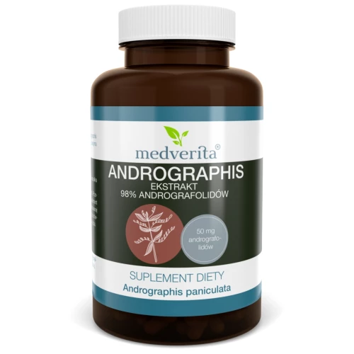 Medverita - Andrographis ekstrakt 98% andrografolidów - 60 kapsułek Medverita - Andrographis ekstrakt 98% andrografolidów - 60 kapsułek